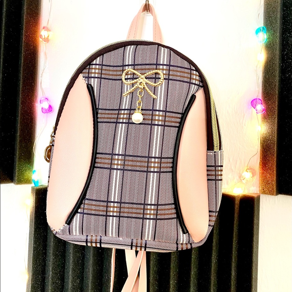 Fashion Plaid Backpack